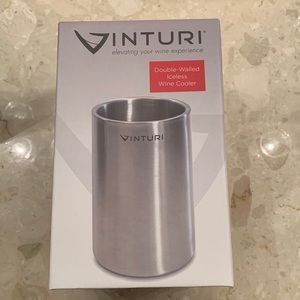 Vinturi V9073 Stainless Steel Double Walled Wine & Champagne Cooler No Ice Requi